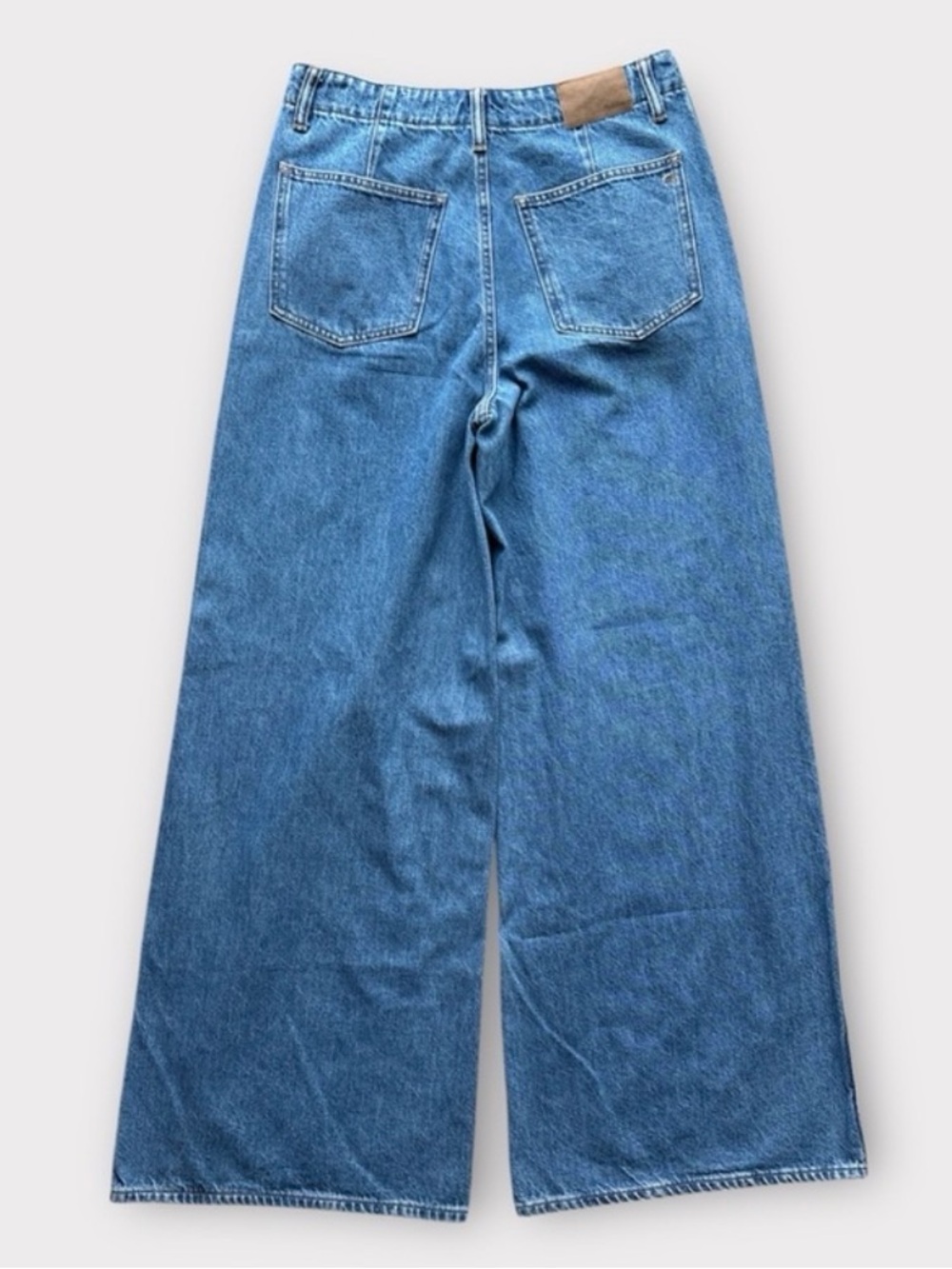Madewell Wide Sweep Trouser Jeans 
Wide Leg size 27 Blue Denim - Picture 5 of 10